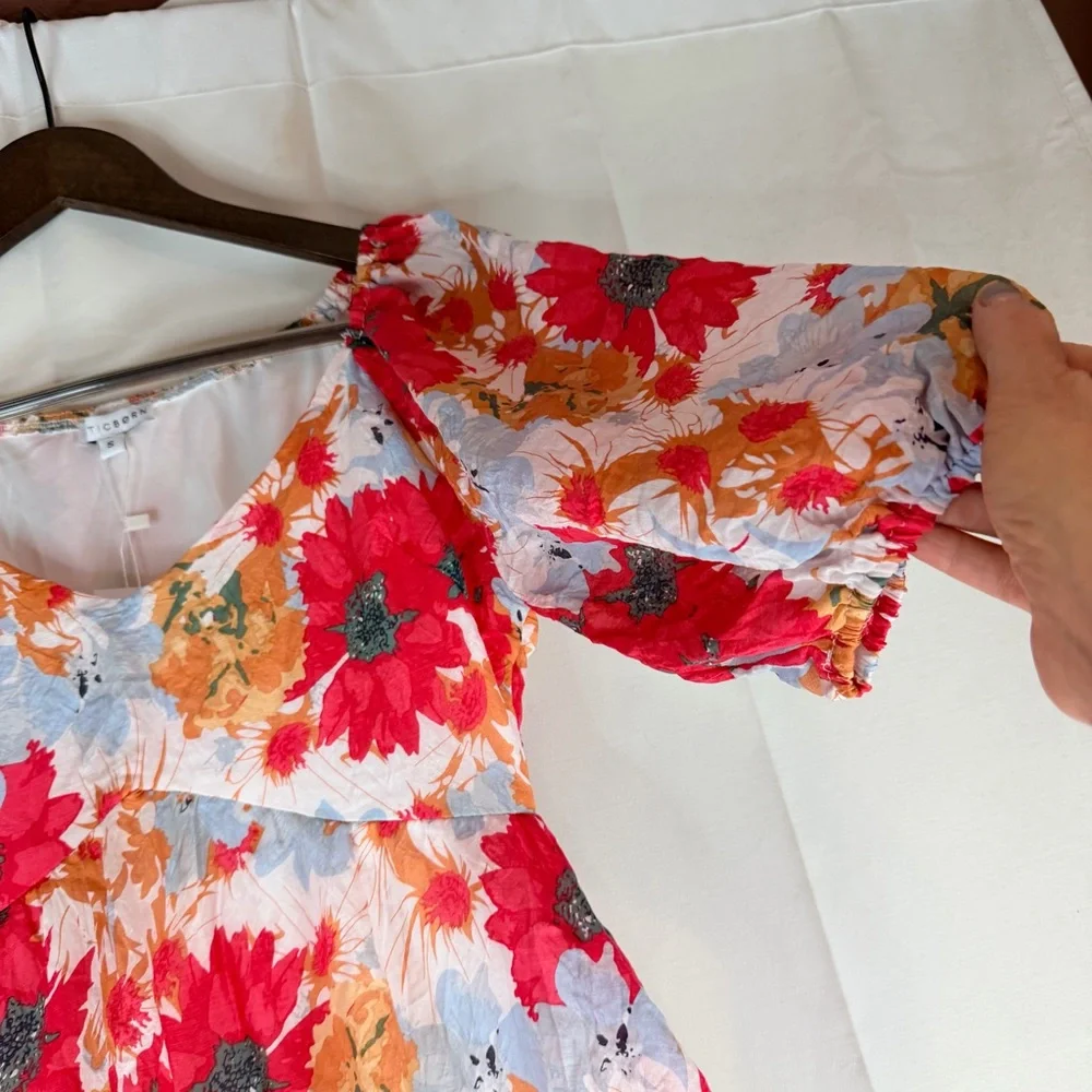 BALTIC BORN Women’s Size S Dress Midi Length NWT Floral Lined DENTON Style NEW